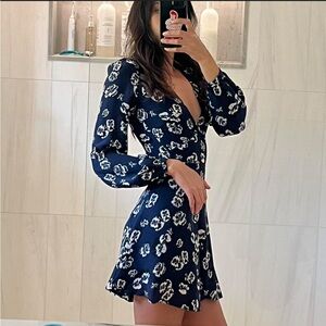 Realisation Par Blue and White Floral Dress “Kate” XS